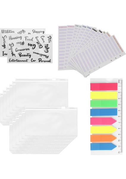 27 Paket A6 Cepli Dosya Setleri A6 Dosya Fermuarlı Cepler Neon Sayfa (Yurt Dışından) fiyatları