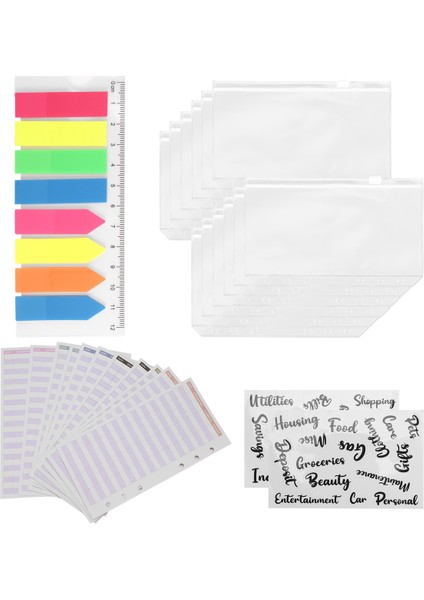 27 Paket A6 Cepli Dosya Setleri A6 Dosya Fermuarlı Cepler Neon Sayfa (Yurt Dışından) modelleri