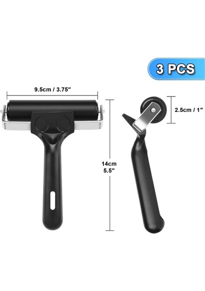 3 Adet Kauçuk Brayer Silindir Damgalama Silindiri Yapıştırma Silindiri Aracı (Yurt Dışından) fiyatları