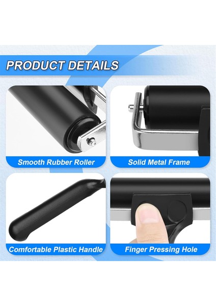 3 Adet Kauçuk Brayer Silindir Damgalama Silindiri Yapıştırma Silindiri Aracı (Yurt Dışından) modelleri