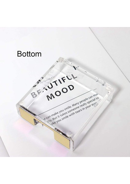 Akrilik Yapışkan Notlar Bloknot Tutucu Masaüstü Düzenleyici 3.5x3.3 Inç Not (Yurt Dışından) modelleri