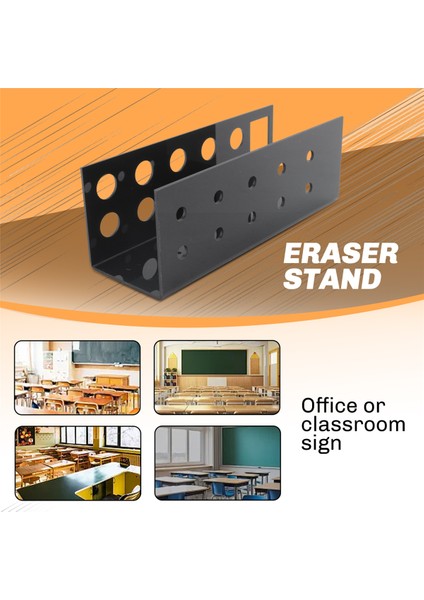 10 Yuvalı Duvara Monte Ofis Akrilik Kuru Silinebilir Kalem Tutucu, Siyah (Yurt Dışından) indirimleri