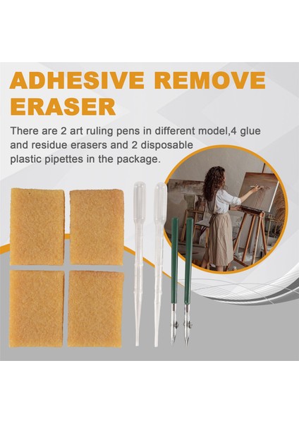 Sanat Cetvel Kalem Seti Yapıştırıcı Kalıntısı Silgisi Ile, Sanat Montajı Için (Yurt Dışından) fırsatları