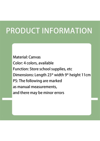 Macaron Çift Katmanlı Tuval Geri Çekilebilir Kalem Çantası Kalem Malzemeleri (Yurt Dışından) indirimleri