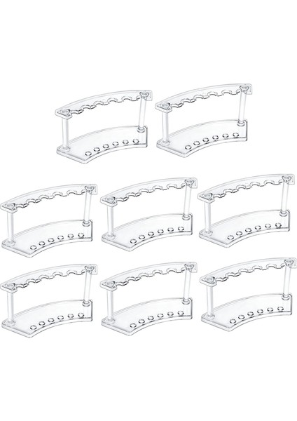 8 Paket Akrilik Kalem Sergileme Standı, 6 Yuvalı Kalem Tutucu Rafı (Yurt Dışından)