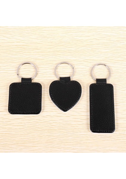 16 Parça Süblimasyon Boşlukları Anahtarlık Pu Deri Anahtarlıklar Dıy El Sanatları (Yurt Dışından) indirimleri