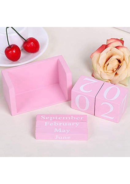 Sürekli Takvim Şık Şık Bloklar Masaüstü Takvimi Pembe (Yurt Dışından) modelleri