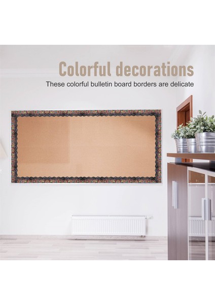 Bülten Sınırları Çıkartmaları 65 Ft Bülten Panosu/siyah Tahta Süslemesi Için (Yurt Dışından) fırsatları