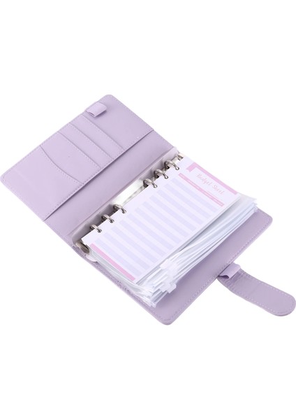Bütçeleme Için Nakit Zarfları, A6 Bütçe Klasörü, Para Düzenleyici (Mor) (Yurt Dışından)