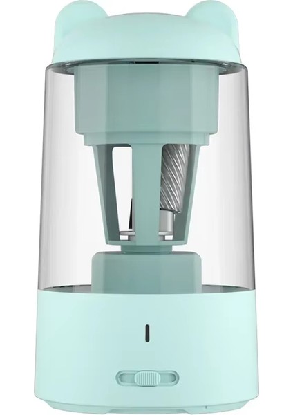 Çocuklar Için Otomatik Elektrikli Kalemtıraş - Çizgi Film Tasarımı, Mavi (Yurt Dışından)