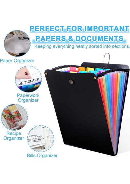 Sınıf, Ofis ve Seyahat Için 2 Adet Genişleyen Dosya Klasörü (Yurt Dışından) indirimleri