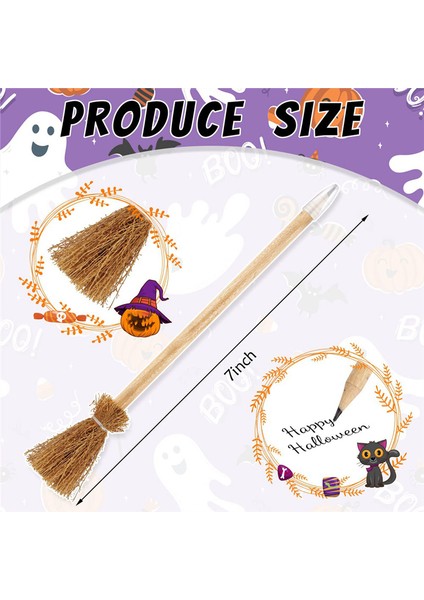 14 Adet Cadı Süpürgesi Kalemleri Cadılar Bayramı Büyücü Değneği Kalemleri (Yurt Dışından) modelleri