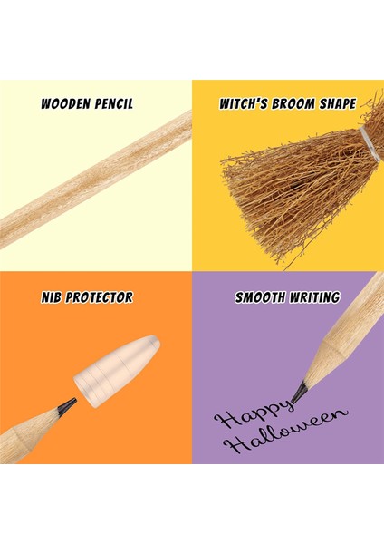 14 Adet Cadı Süpürgesi Kalemleri Cadılar Bayramı Büyücü Değneği Kalemleri (Yurt Dışından) fırsatları