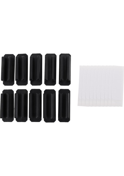 Kalemlik 10'lu Set Yapışkanlı Silikon Kalemlik Siyah (Yurt Dışından) fiyatları