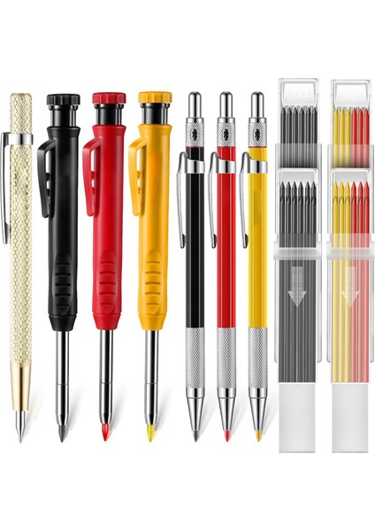 Mekanik Marangoz Kalem Seti Marker Yedekleri ve Çizici Aleti ile (Yurt Dışından)