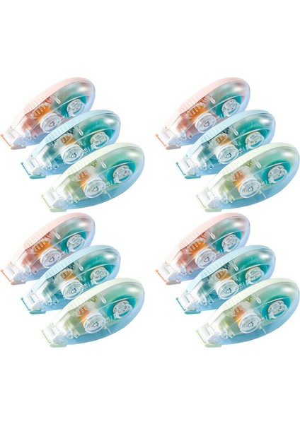 12 Adet Çift Taraflı Bant Rulosu 3 Renk Scrapbooking Bandı Için Bant (Yurt Dışından)