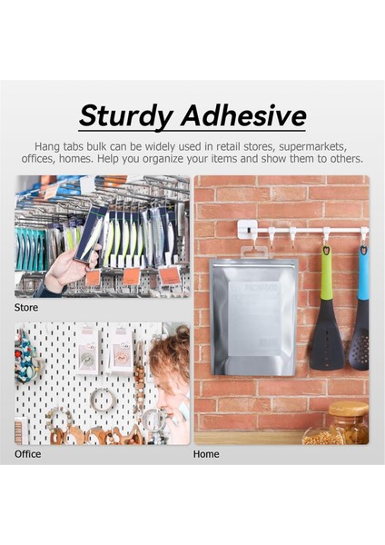 Askı Sekmeleri, 200 Adet Şeffaf Yapışkan Askı Sekmeleri (Yurt Dışından) fırsatları