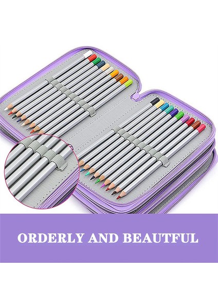 Kalem Kutusu Kapasitesi 72 Delik 4 Katmanlı Düz Renkli Kalem Kutusu (Yurt Dışından) indirimleri