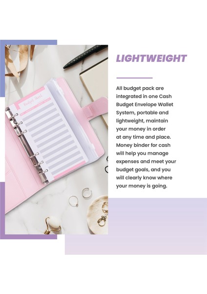 A6 Para Bütçe Halkalı Dosya, Nakit Zarflı, Klasör Düzenleyici (Yurt Dışından) modelleri