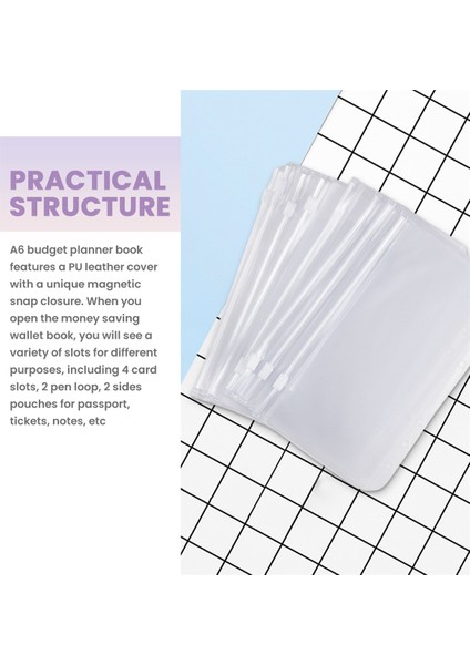 A6 Para Bütçe Halkalı Dosya, Nakit Zarflı, Klasör Düzenleyici (Yurt Dışından) fırsatları