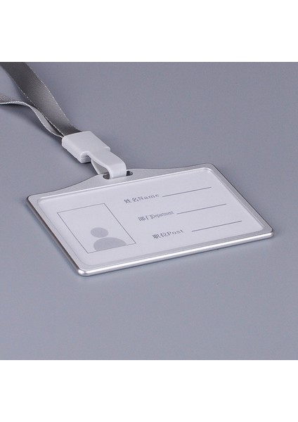 Yatay Stil Alüminyum Alaşımlı Kimlik Kartı Tutucu Boyun Askılı (Yurt Dışından) modelleri