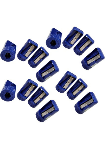 15 Adet Sekizgen Marangoz Kalemtıraş Manuel Kalemtıraş Koyu Mavi (Yurt Dışından)