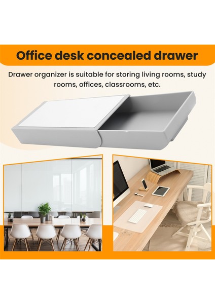 2 Adet Kendinden Yapışkanlı Masa Çekmecesi Gizli Masa Çekmecesi Kalemlik Raf (Yurt Dışından) fırsatları