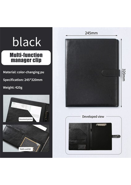 Notlu Iş Sözleşmesi Klasörü Iş Kırtasiye Klasörü Siyah (Yurt Dışından) fiyatları