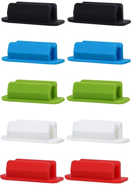 10 Adet Yapışkanlı Silikon Kalemlik Masa, Kalemlik (Yurt Dışından)