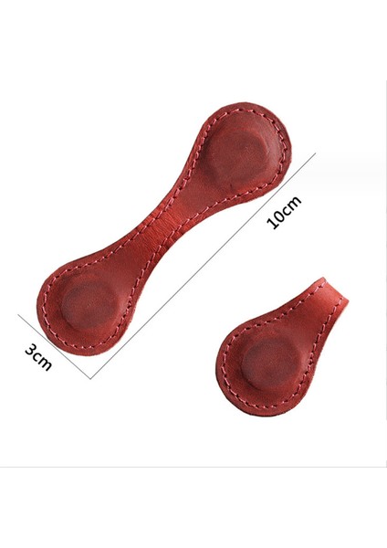 El Dikişli Pu Deri Manyetik Ayraç Siyah (Yurt Dışından)