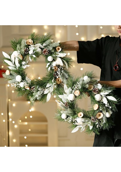 Noel Çelengi Kapı Asma Noel Dekorasyonu Rattan Süs Dekorasyon Asma (Yurt Dışından) fırsatları