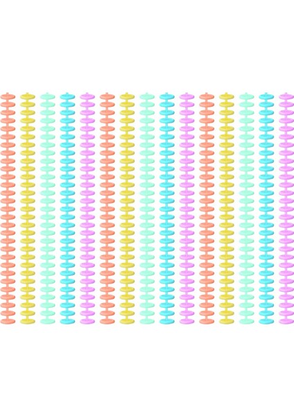 50 Adet Plastik Spiral Bağlama Bobini, 1/2 Inç Çap 30 Halka (Yurt Dışından)