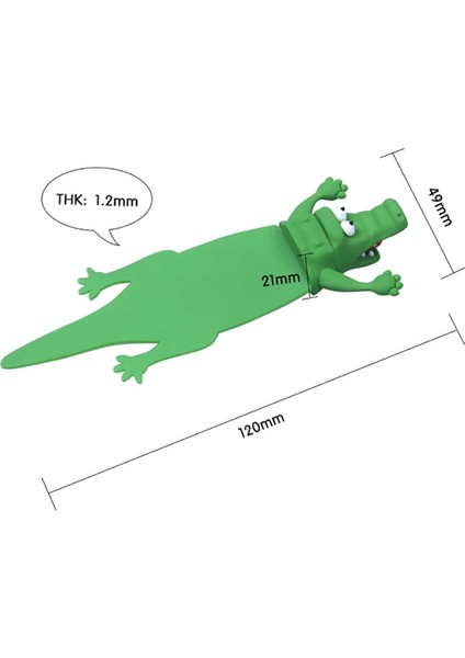 Komik Ezilmiş Hayvan Ayracı Noctilucence Light Timsah Ayraçları (Yurt Dışından) modelleri