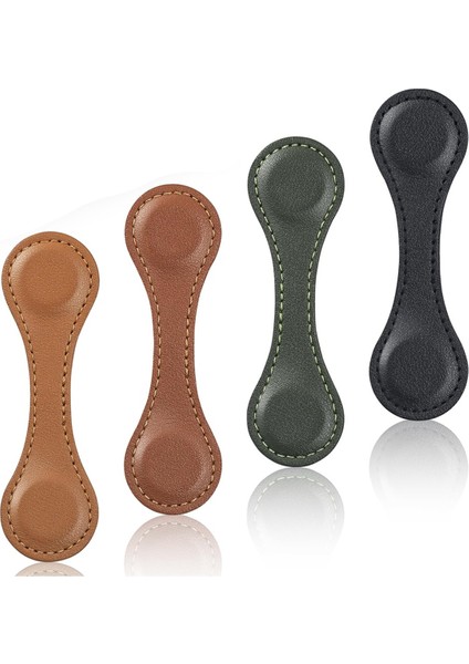 4 Adet Manyetik Deri Ayraçlar, Zamansız Manyetik Ayraçlar (Yurt Dışından)