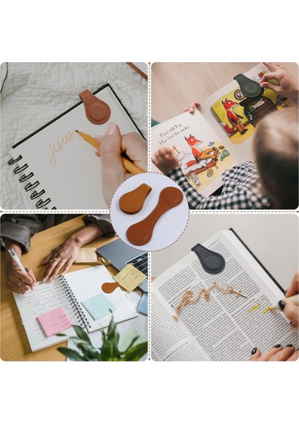 4 Adet Manyetik Deri Ayraçlar, Zamansız Manyetik Ayraçlar (Yurt Dışından) indirimleri