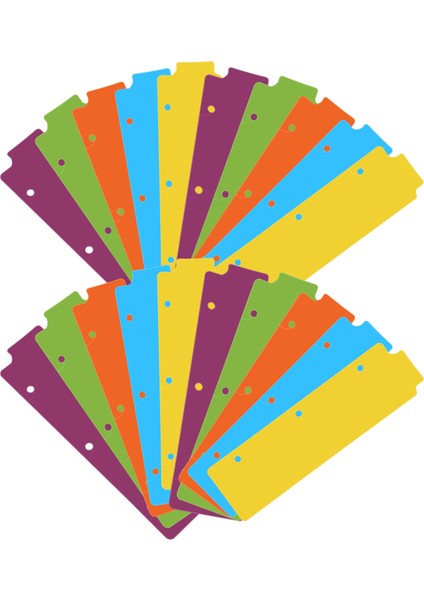 20 Adet Plastik Ayraç Klasör Ayırıcı Planlayıcı Çok Renkli (Yurt Dışından) fiyatları