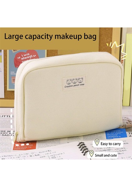 Büyük Kapasiteli Öğrenci Kalem Kırtasiye Kalem Çantası Fermuarlı Kalem Çantası (Yurt Dışından) fırsatları