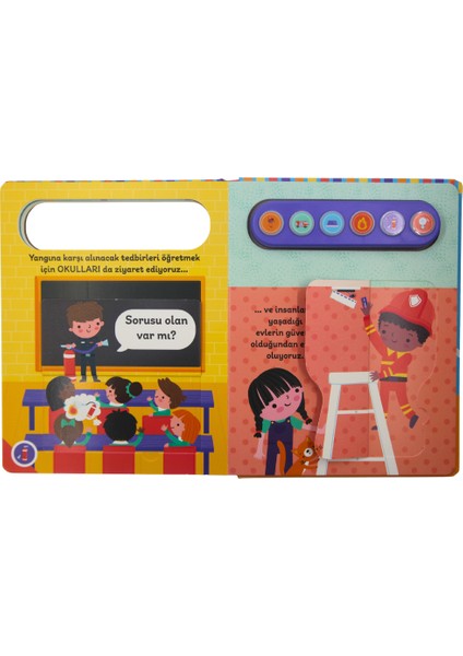 Işıklı ve Sesli Pencereli Kitabım - İtfaiyeci Olmak İstiyorum fırsatları