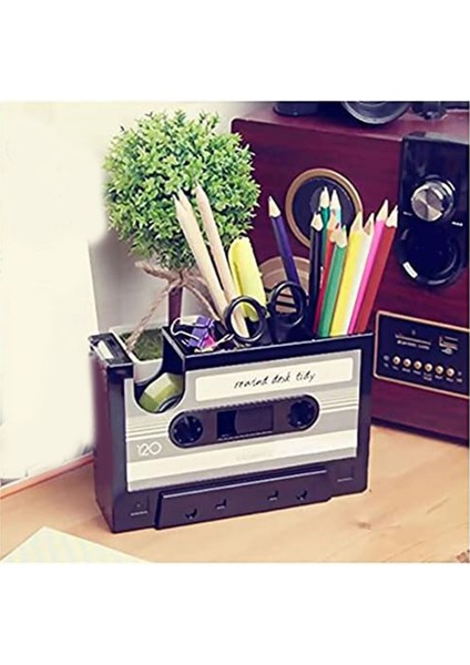 Bant Dağıtıcı Kalemlik, Retro Kaset Bant Dağıtıcı, Pembe-Siyah (Yurt Dışından) fiyatları