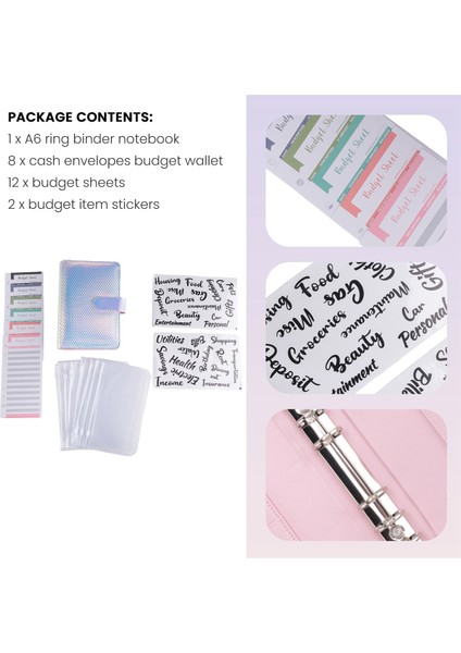 A6 Para Bütçe Halkalı Dosya, Nakit Zarflı, Klasör Düzenleyici (Yurt Dışından) indirimleri