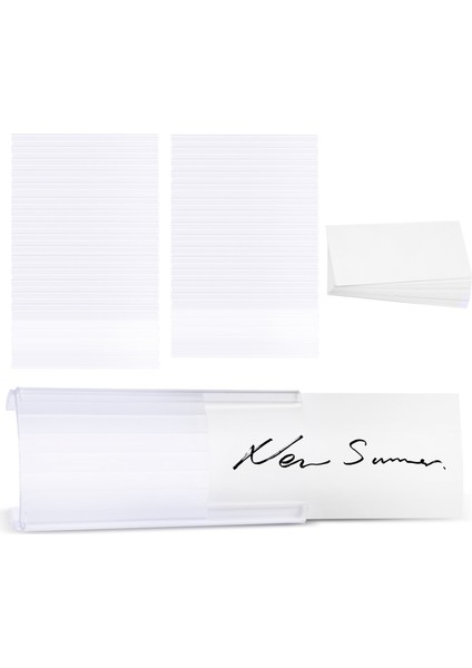 Tel Raf Etiket Tutucuları, 30 Paket Plastik Tel Raf Etiket Klipsleri (Yurt Dışından)