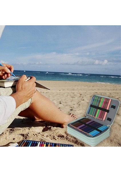 Öğrenci Veya Sanatçı Için Fermuarlı Kalemlikli Renkli Kalem Kutusu A (Yurt Dışından) fiyatları