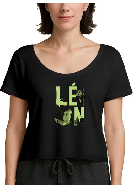 Leon Film Siyah Kadın Tişört