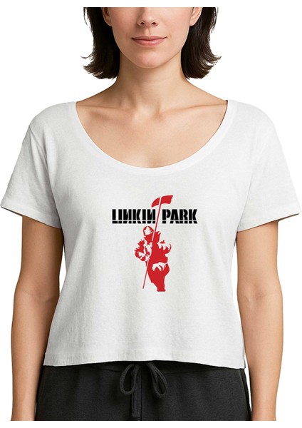 Linkin Park Soilder Beyaz Kadın Tişört