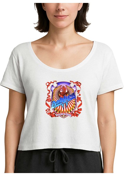 Dokken Back For The Attack Beyaz Kadın Tişört