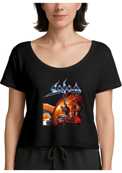 Sodom Agent Orange Siyah Kadın Tişört