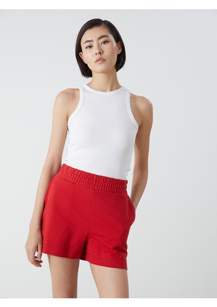 Yeni Sezon Beli Lastikli Kadın Şort
