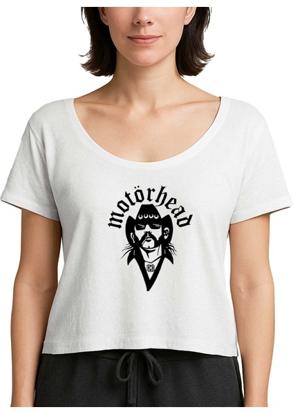 Motörhead Face Beyaz Kadın Tişört