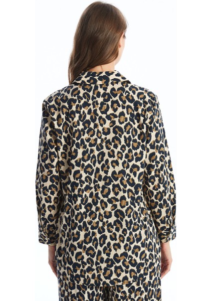 Yeni Sezon Leopar Desenli Kadın Gömlek Tunik fırsatları