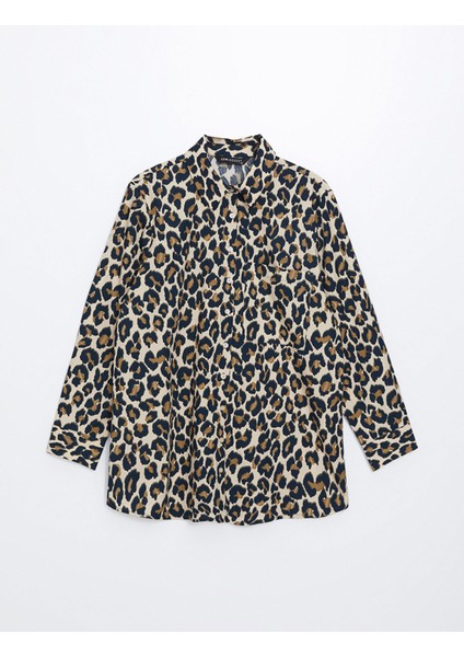 Yeni Sezon Leopar Desenli Kadın Gömlek Tunik indirimleri